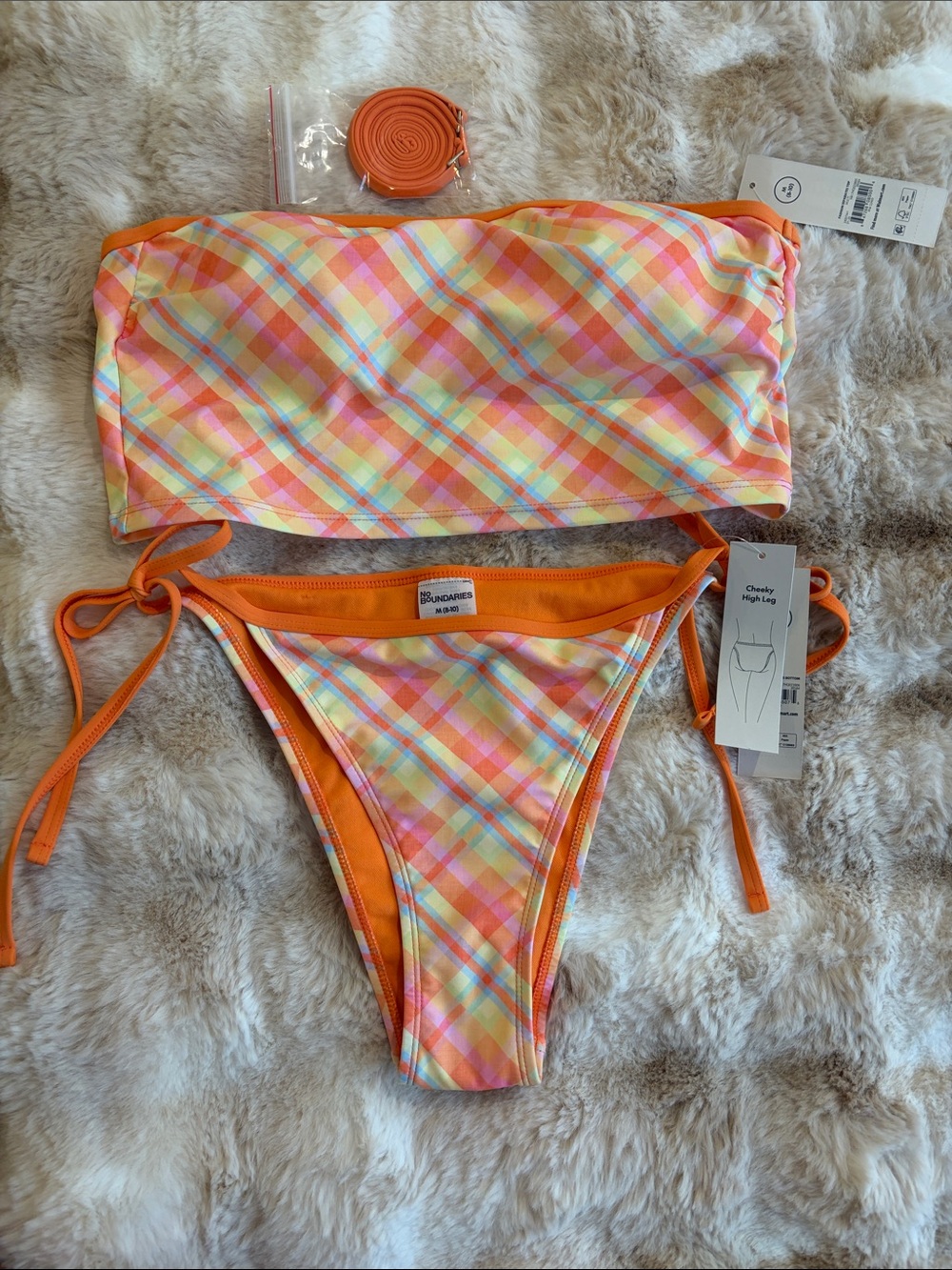Bikini Bundle size medium new with tags no boundaries brown and orange - Picture 2 of 11